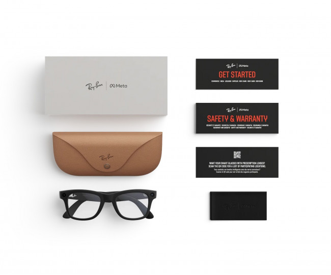 Смарт-очки Ray-Ban Meta Wayfarer (Gen 2) Matte Black, Lens color :Clear